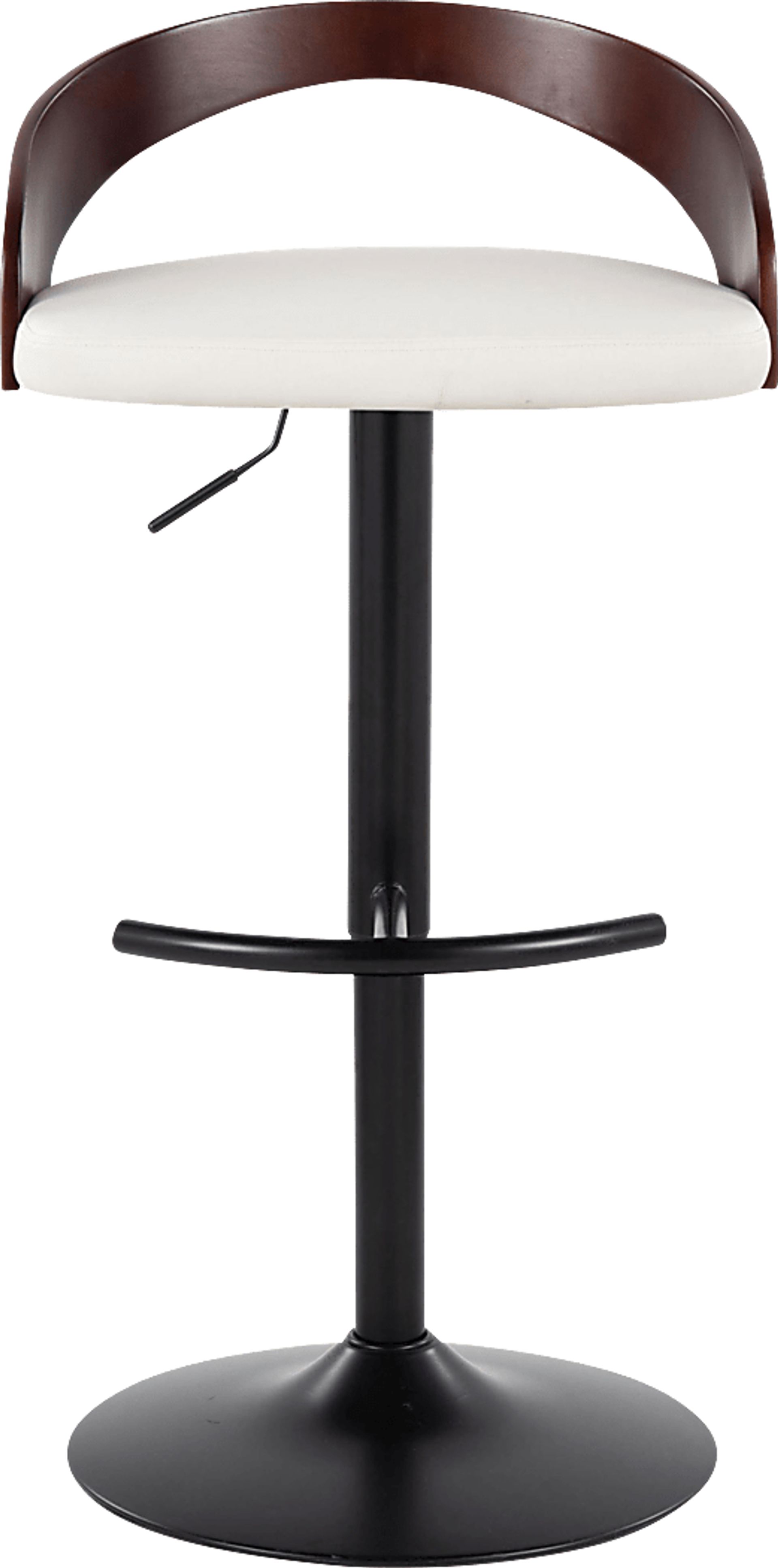 Zykan XV White Adjustable Barstool, Set of 2 - Image 7