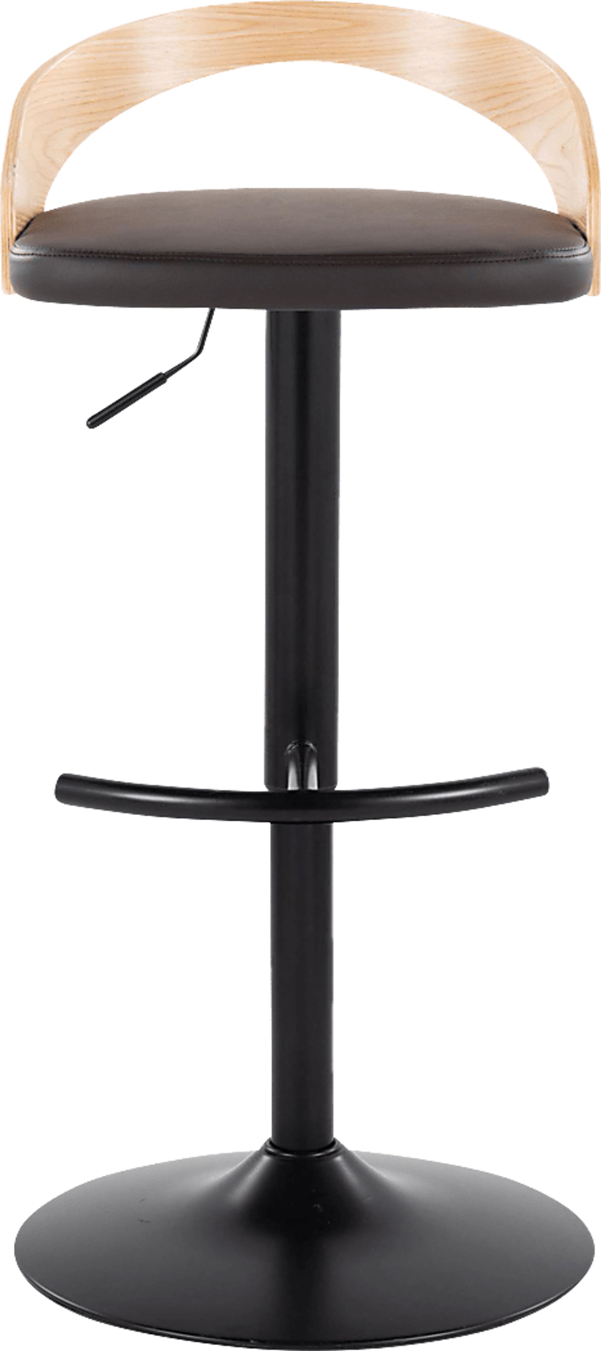 Zykan XVII Brown Adjustable Barstool, Set of 2 - Image 7