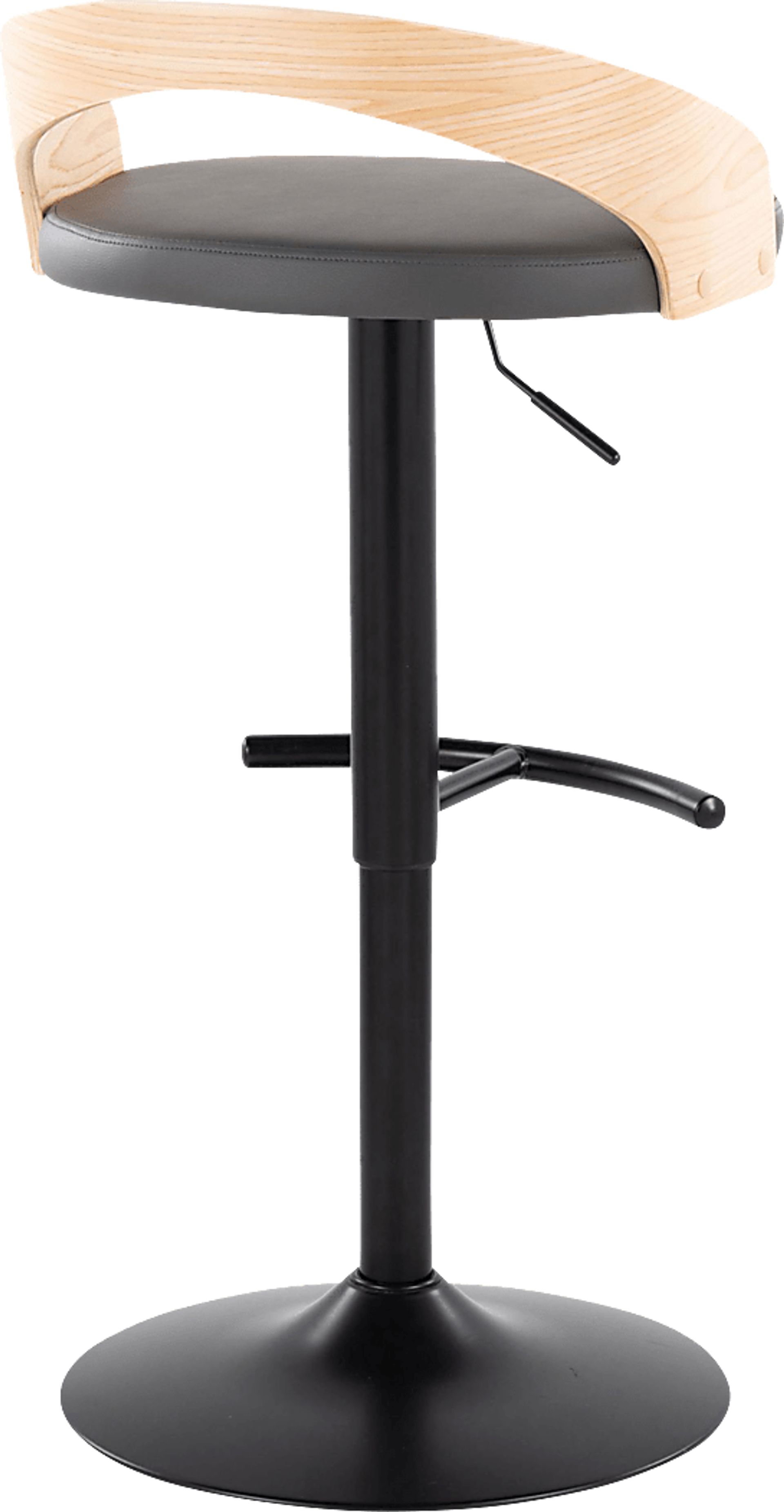 Zykan XVII Gray Adjustable Barstool, Set of 2 - Image 5
