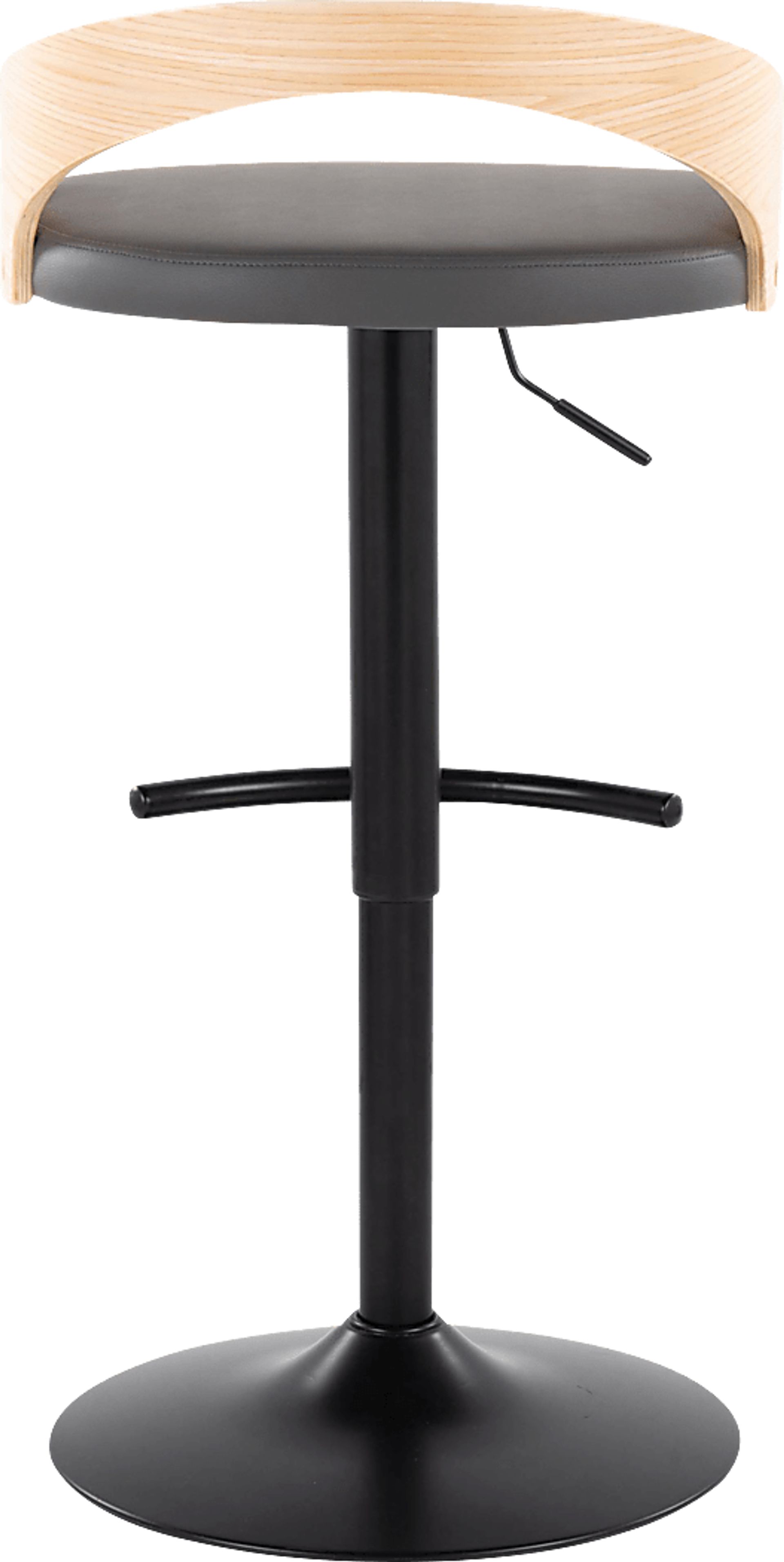 Zykan XVII Gray Adjustable Barstool, Set of 2 - Image 6