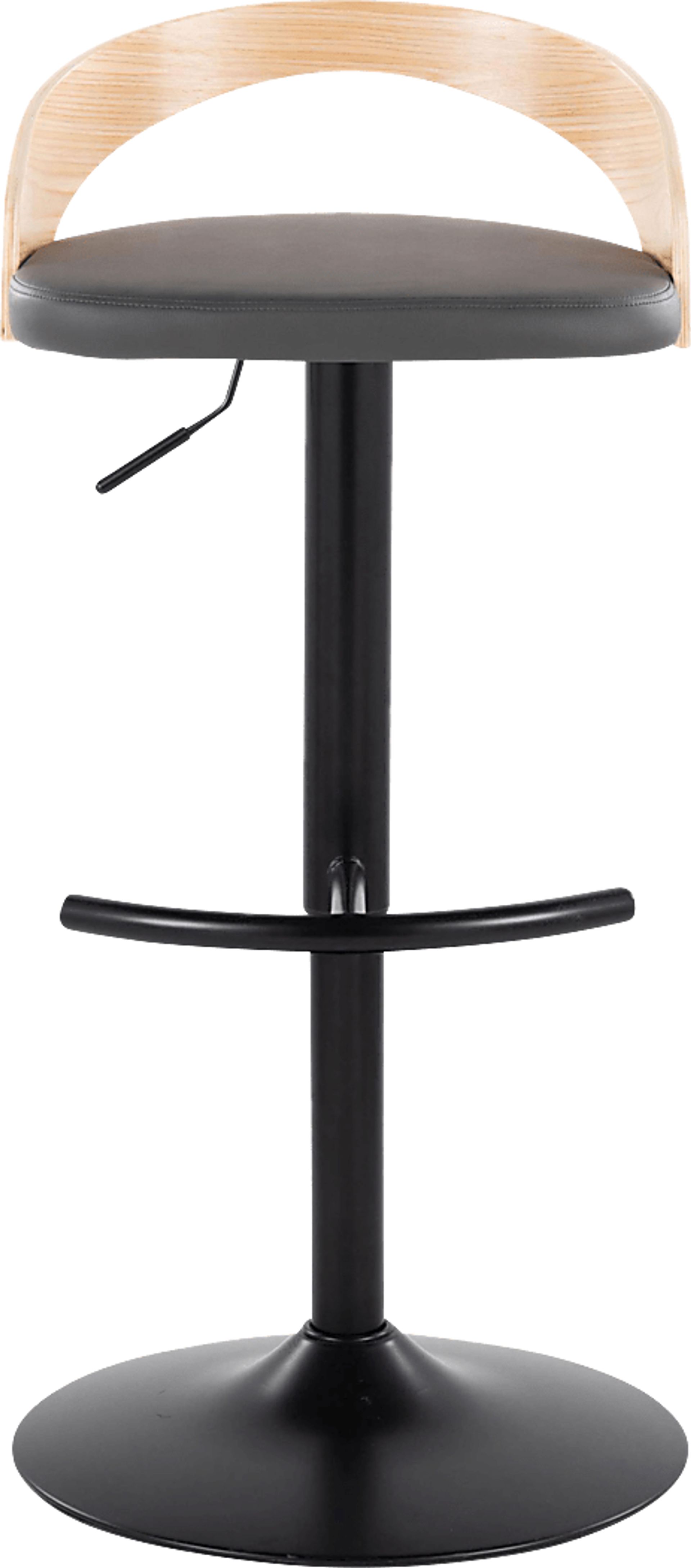 Zykan XVII Gray Adjustable Barstool, Set of 2 - Image 7