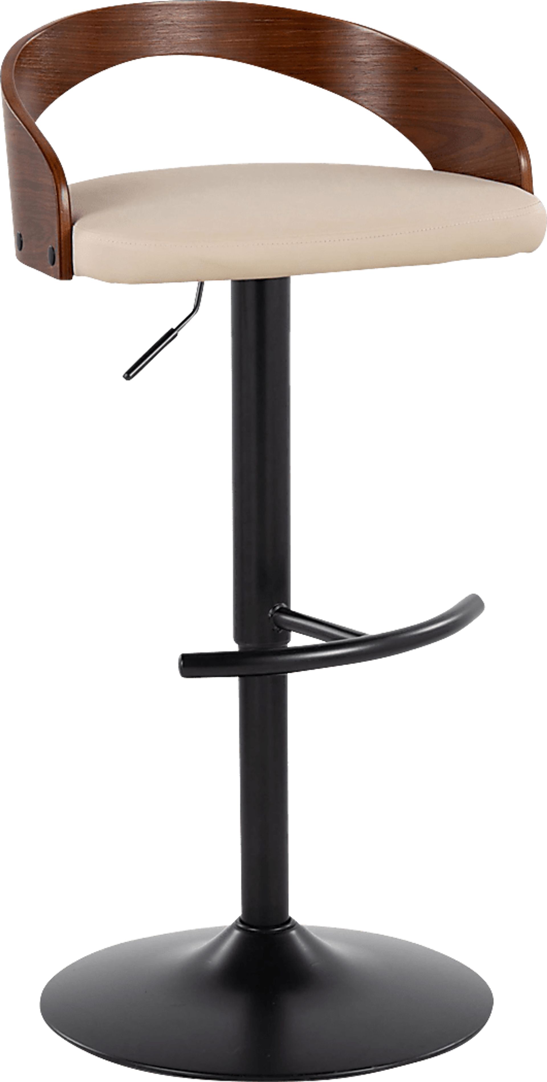 Zykan XVIII Cream Adjustable Barstool, Set of 2 - Image 3