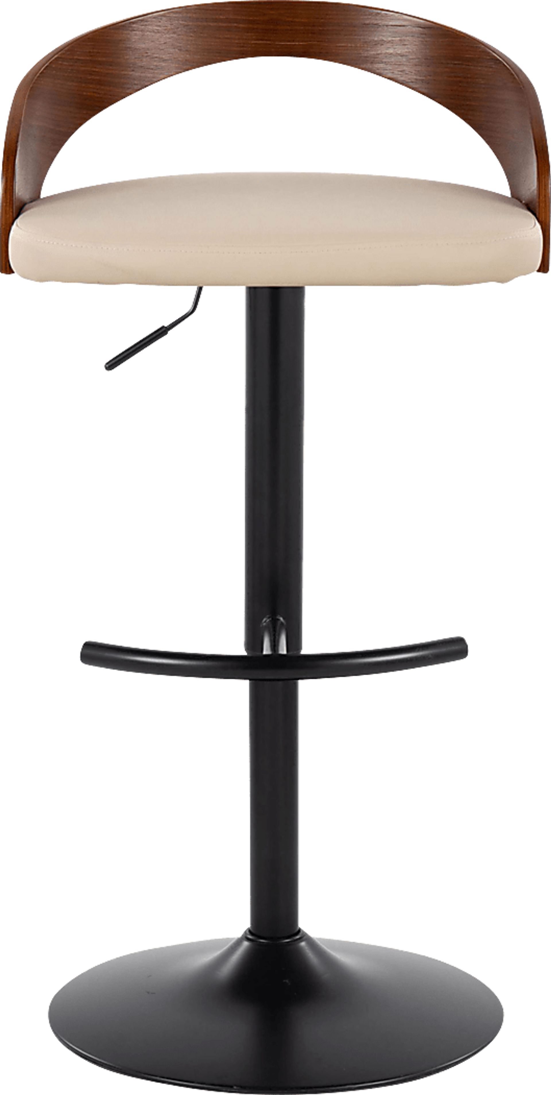 Zykan XVIII Cream Adjustable Barstool, Set of 2 - Image 7