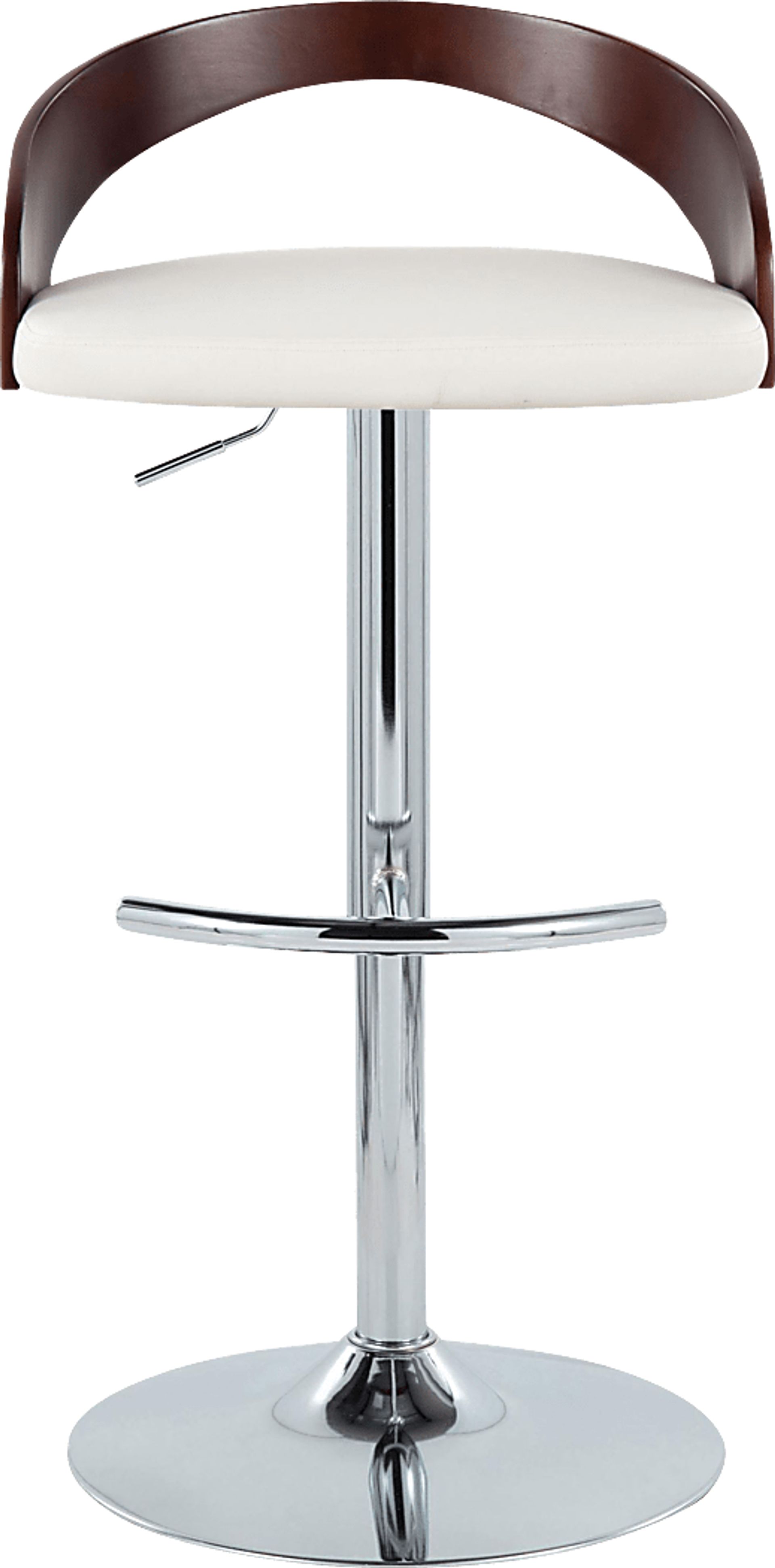 Zykan XXI White Adjustable Barstool, Set of 2 - Image 7