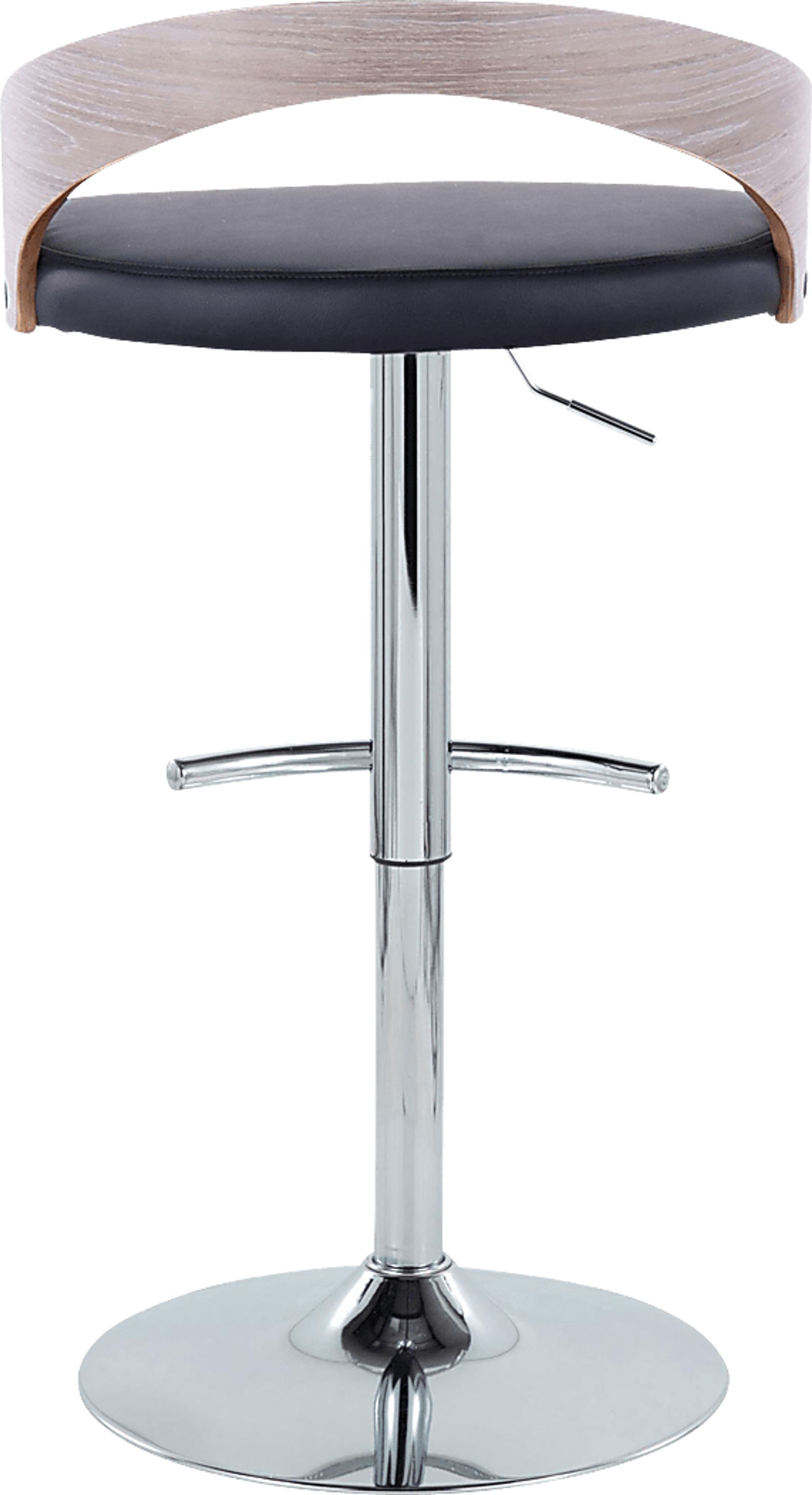 Zykan XXII Black Adjustable Barstool, Set of 2 - Image 6