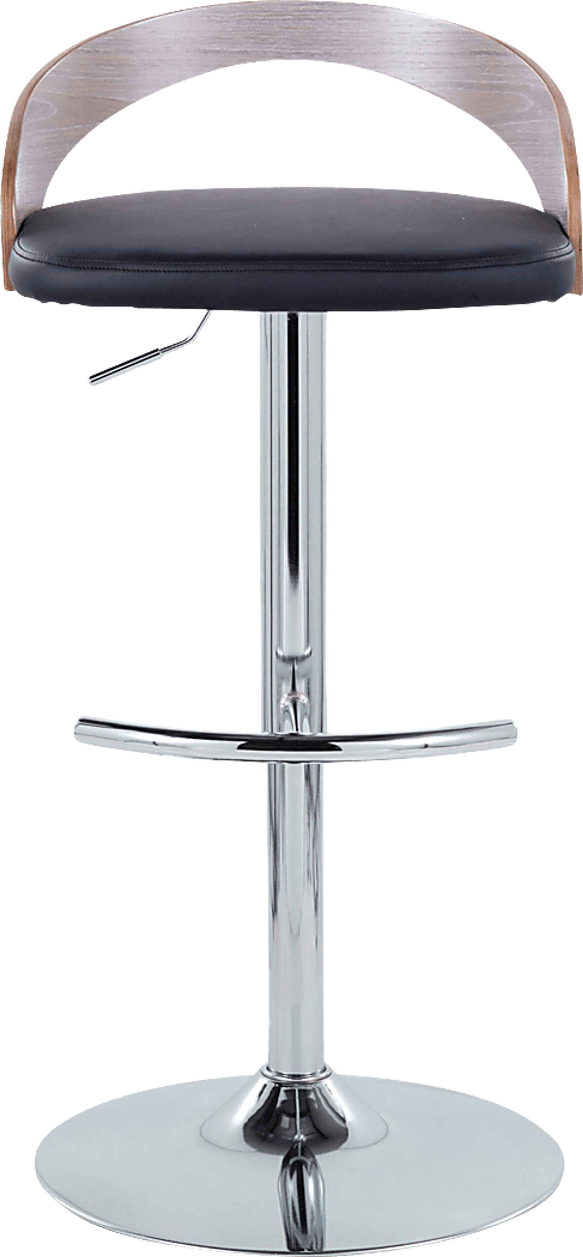 Zykan XXII Black Adjustable Barstool, Set of 2 - Image 7