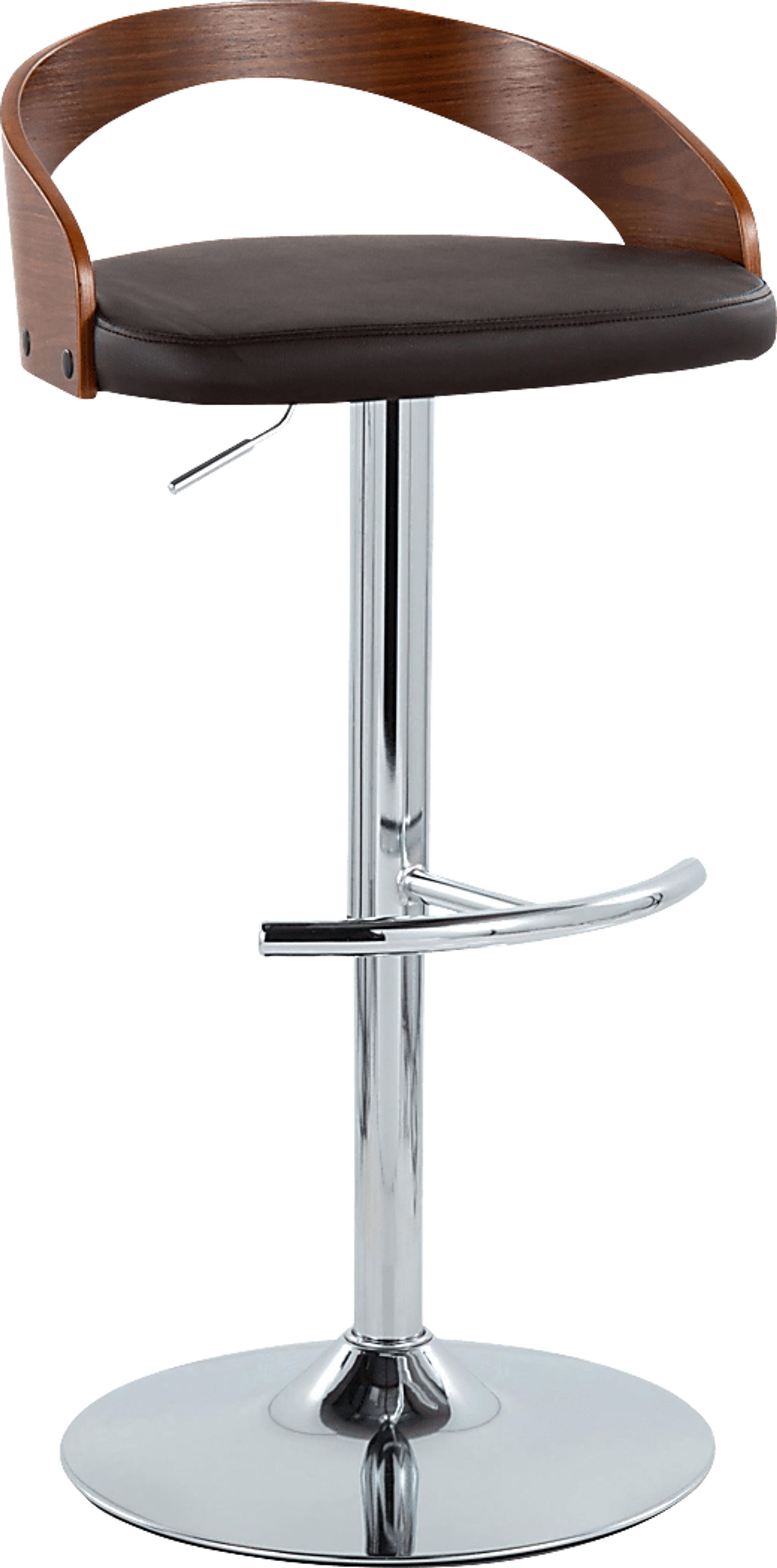 Zykan XXV Brown Adjustable Barstool, Set of 2 - Image 3