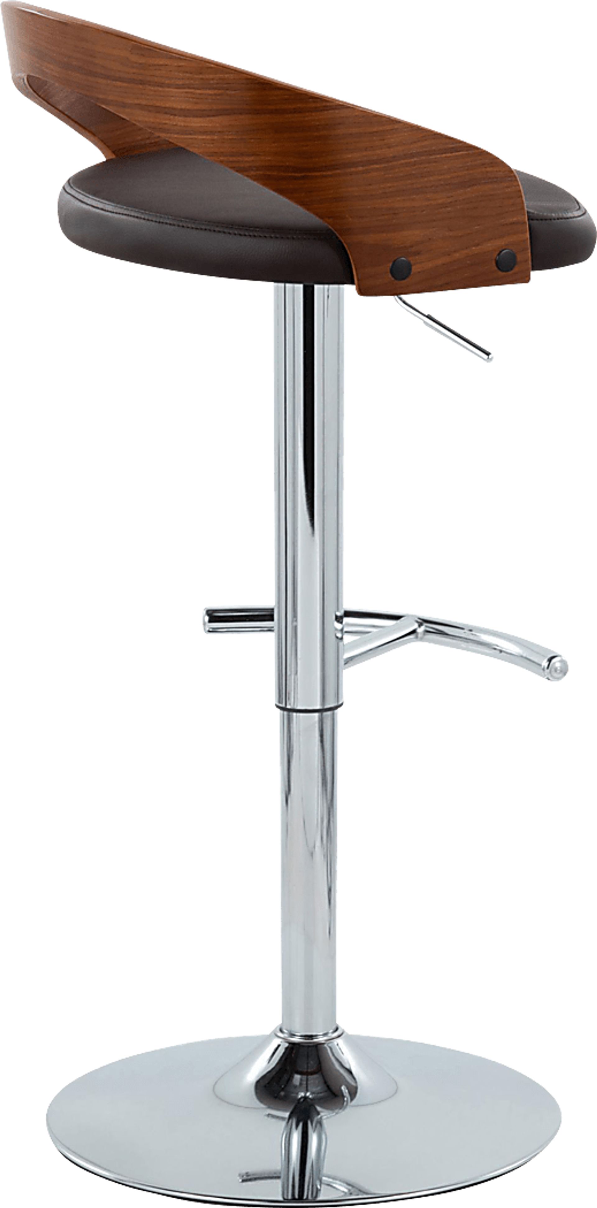 Zykan XXV Brown Adjustable Barstool, Set of 2 - Image 5