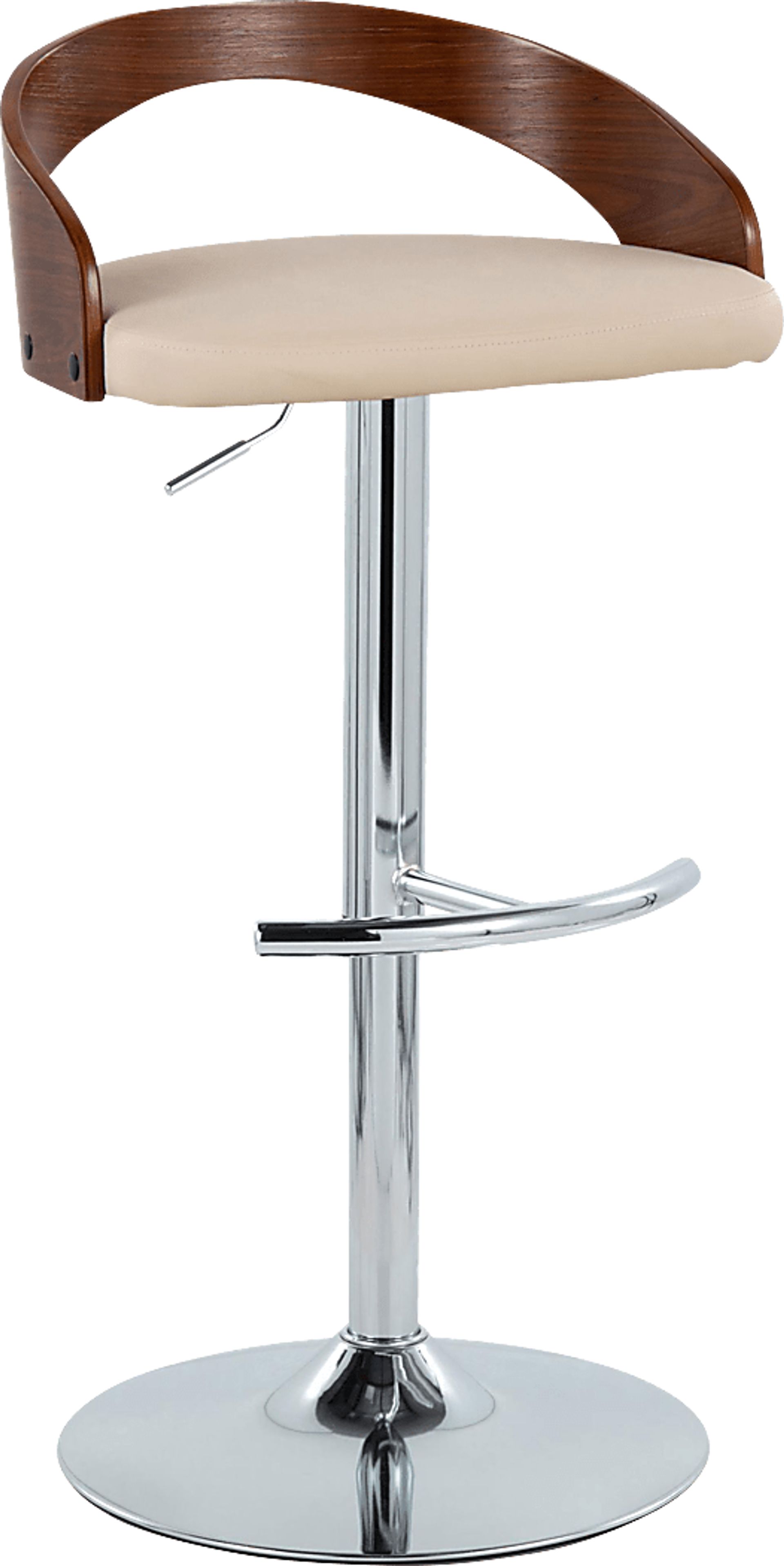 Zykan XXV Cream Adjustable Barstool, Set of 2 - Image 3