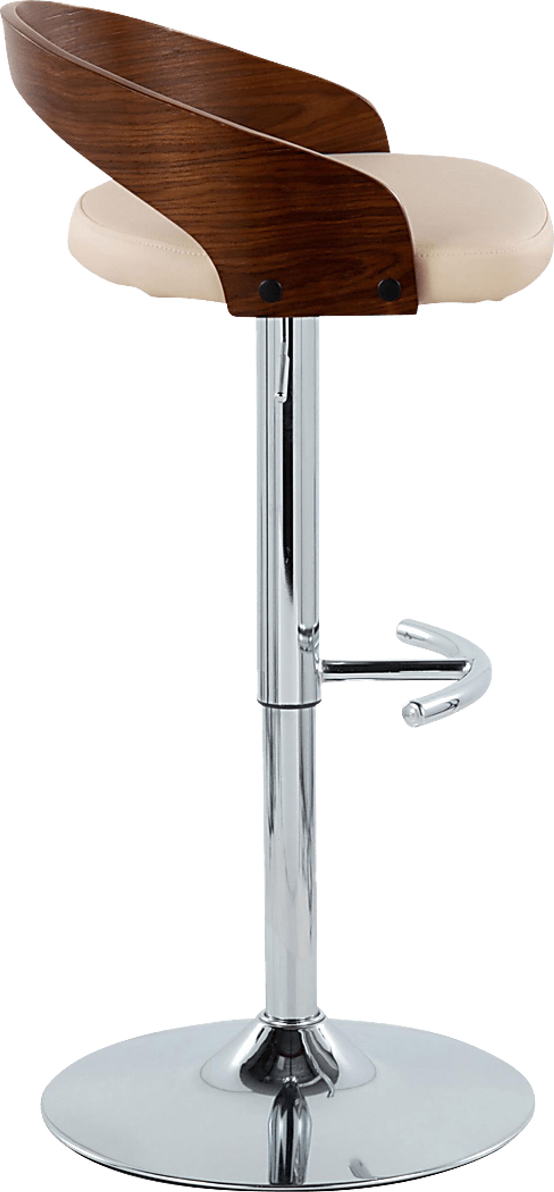 Zykan XXV Cream Adjustable Barstool, Set of 2 - Image 4