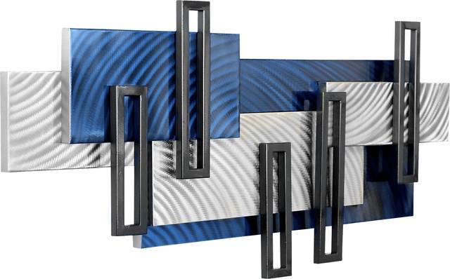 Zyler Blue Wall Decor - Thumbnail - Image 2