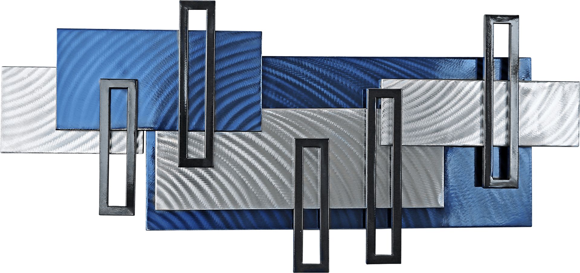 Zyler Blue Wall Decor - Image 1