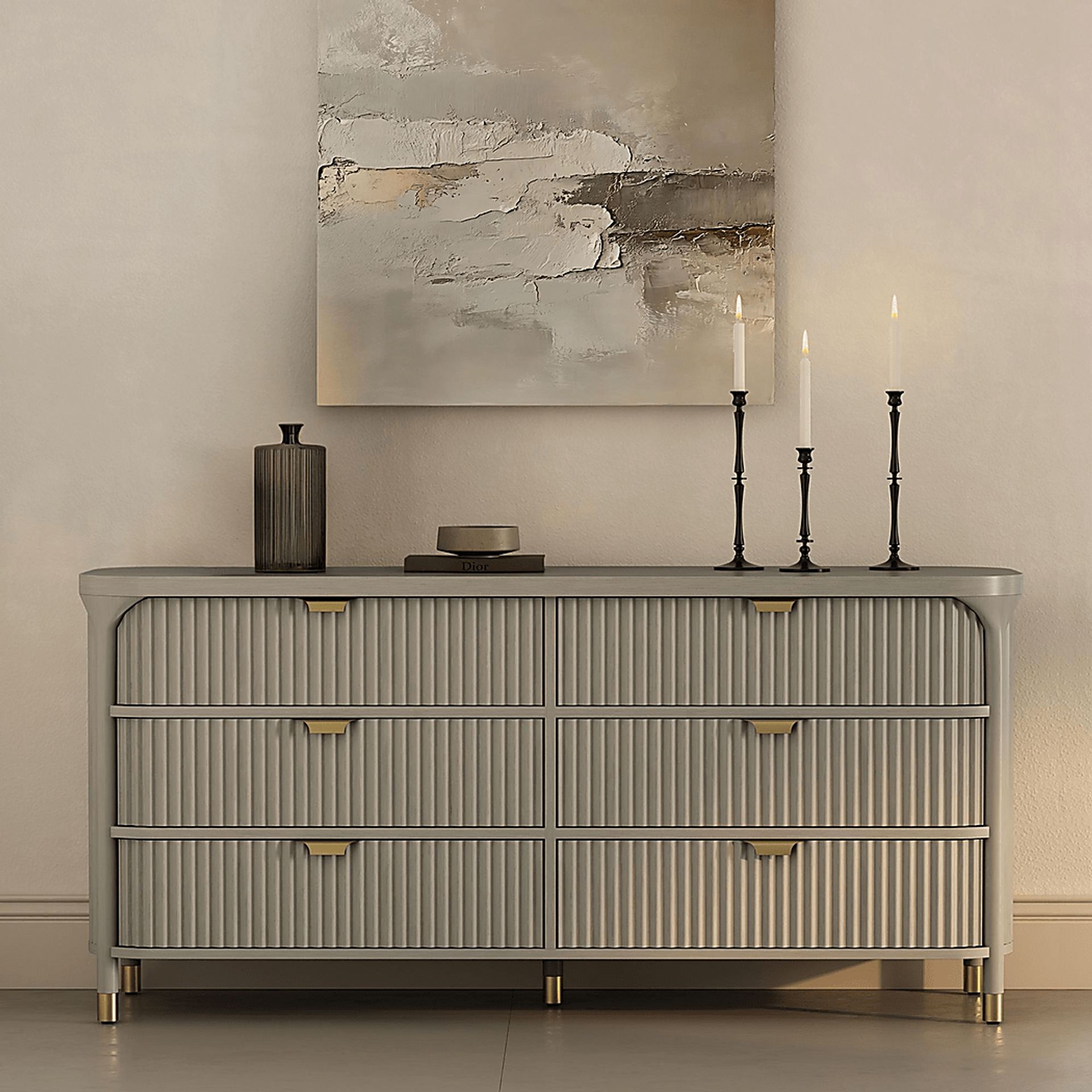 Zyme Gray Dresser - Image 2