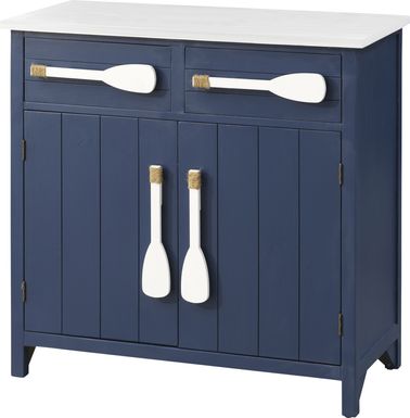 Raynale Blue Accent Cabinet