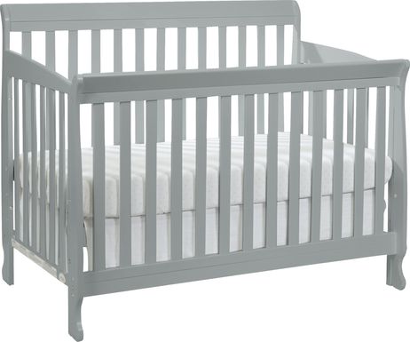 Reena Gray Convertible Crib with Toddler Rail