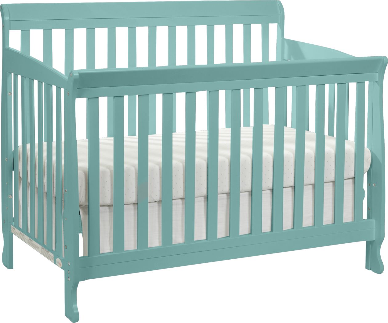 turquoise crib