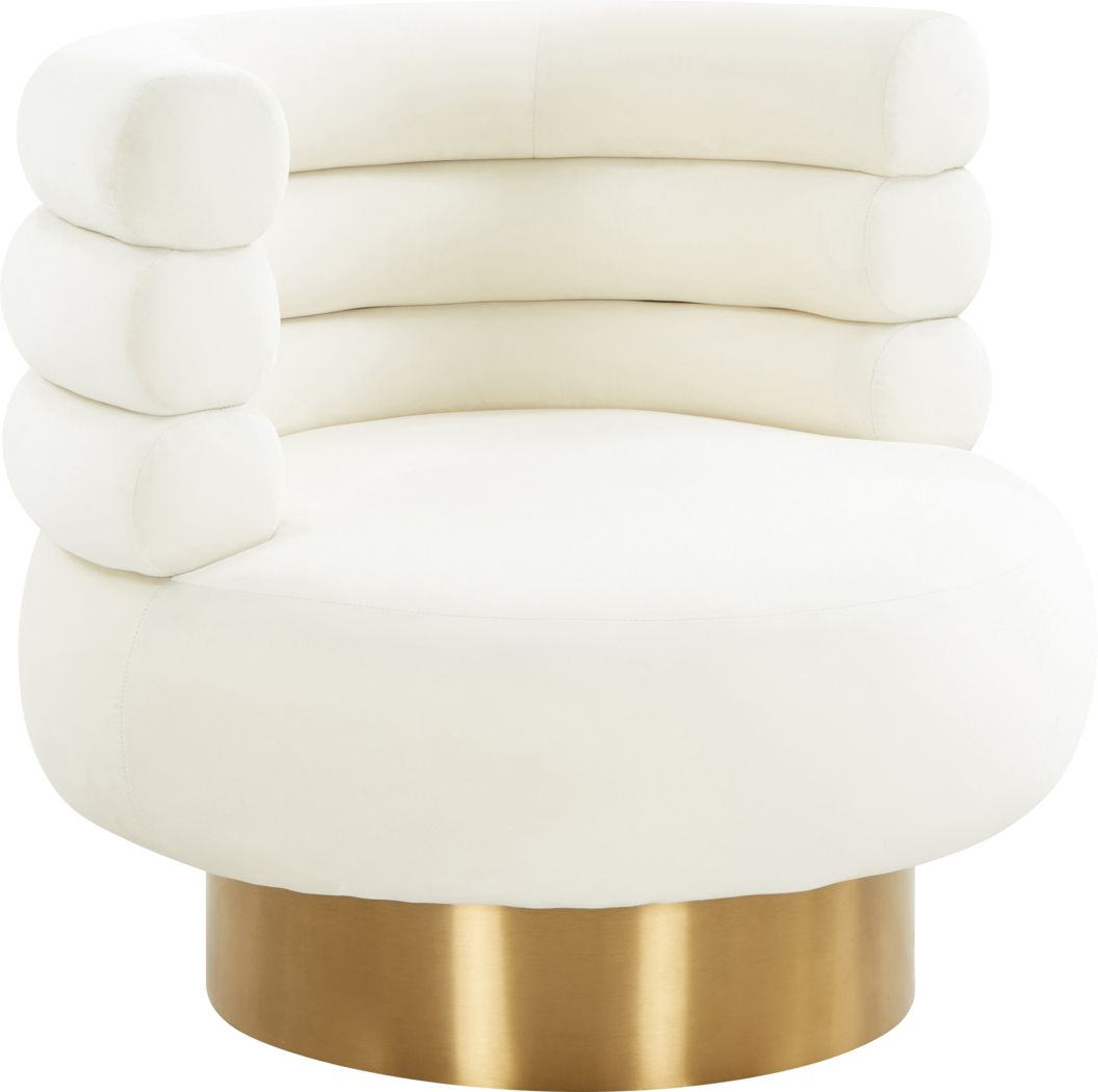 Retro Nest Beige Swivel Chair Rooms To Go