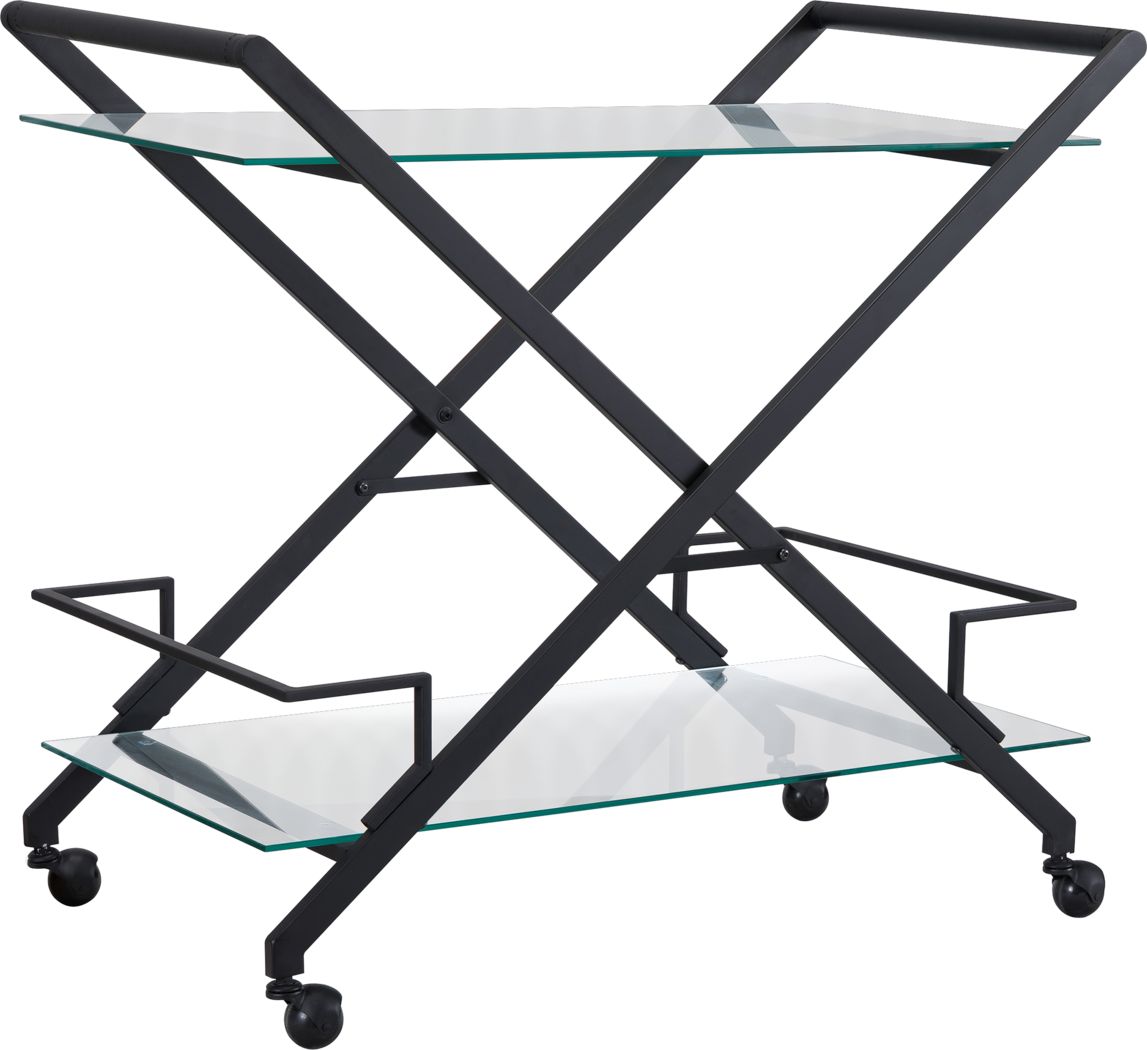 Revell Black Bar Cart Rooms To Go