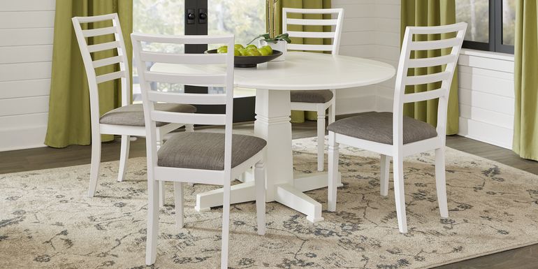 White Round Dining Room Table Sets / Buy White Round Dining Table Modern Tulip Dining Room Table For 2 4 People Circle Coffee Table Small Minimalist Kitchen Furniture Mdf Top Metal Pedestal Base 31 5 W 28 7 H Online In Vietnam B08rxfjwfb : Lightly distressed for a charming classic appearance pastoral elegance is the hallmark of pine island round dining room table.