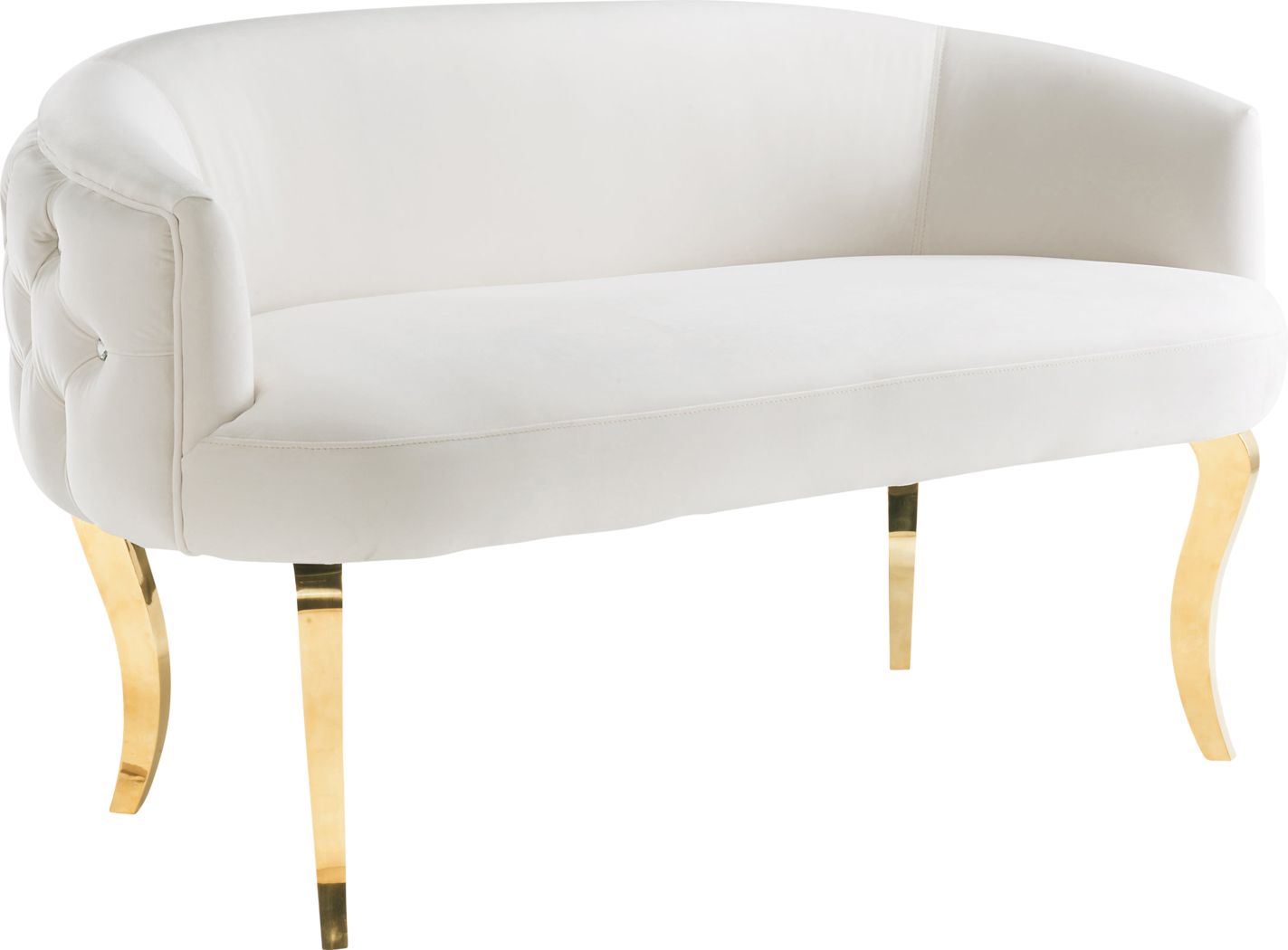 Rivka White Loveseat Rooms To Go