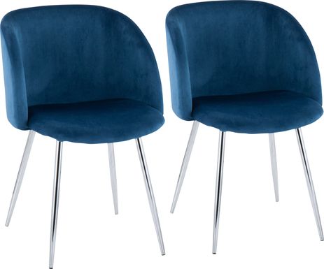Roxton Blue Side Chair Set of 2
