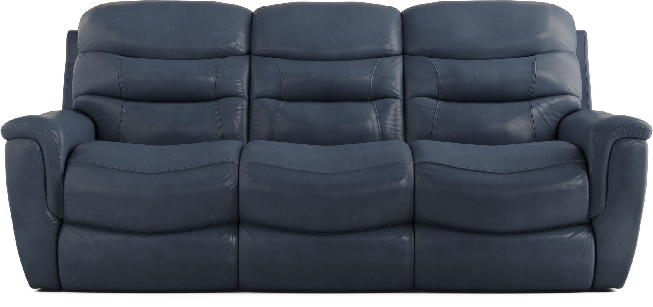 baby blue leather couch