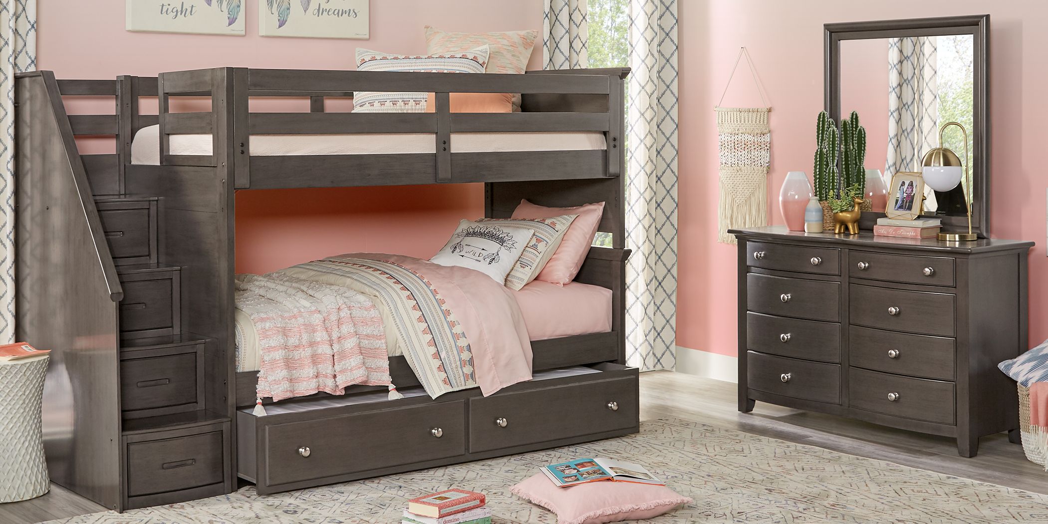 white bunk bed bedroom sets