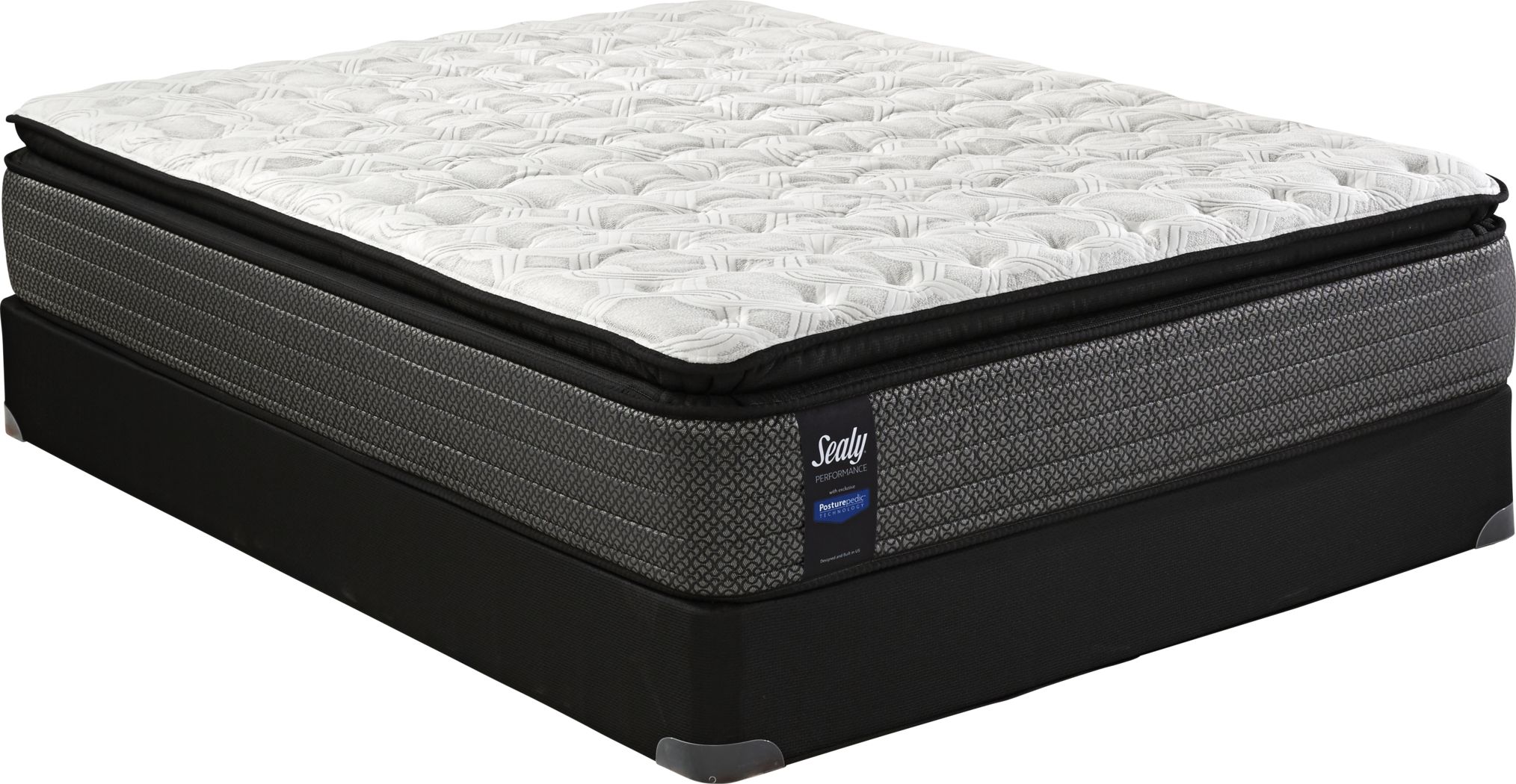 Sealy Performance Crystal Sand Low Profile Queen Mattress Set Rooms To Go