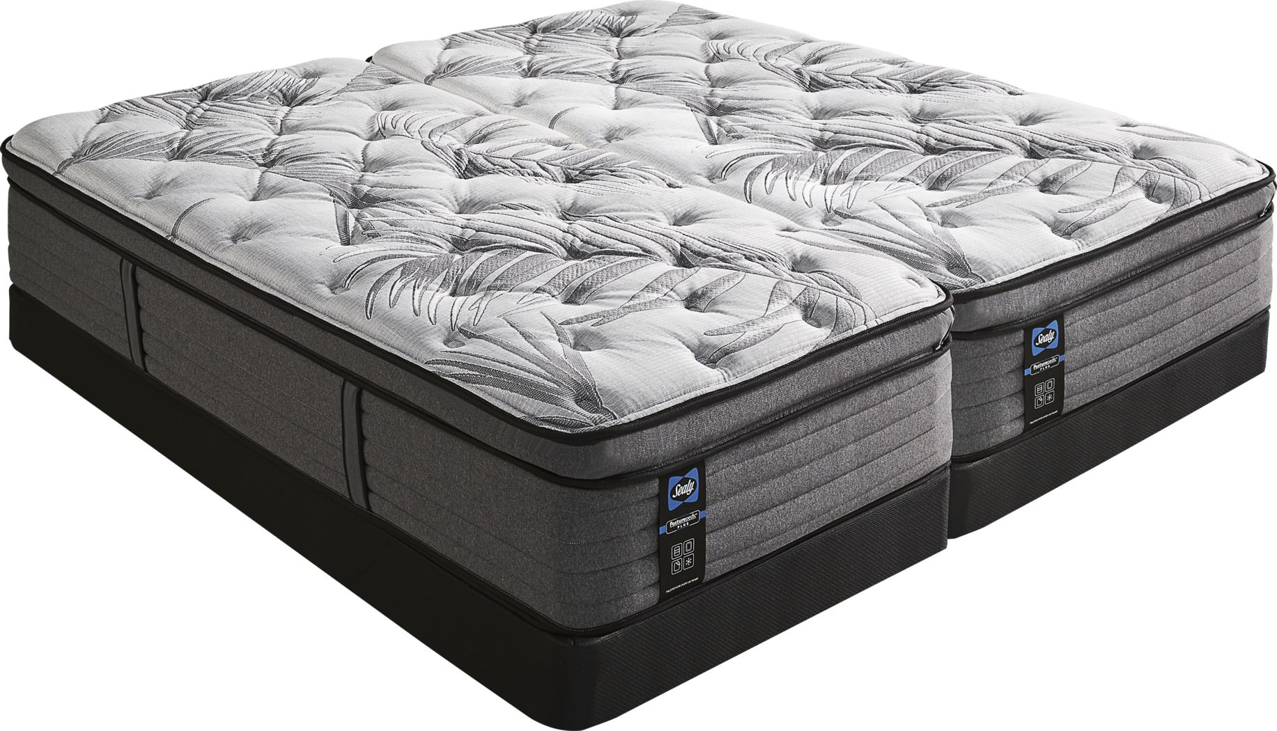 Sealy Posturepedic Plus Starley Low Profile Split King Mattress Set ...