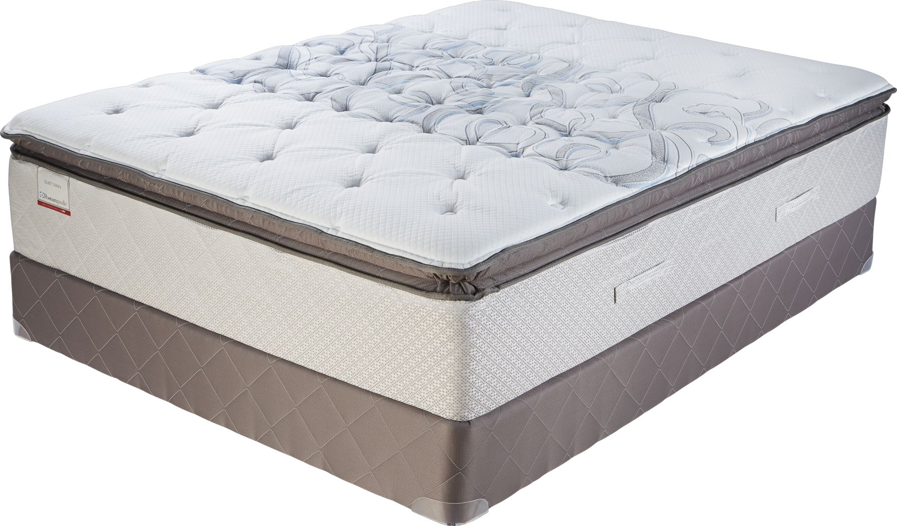 Sealy Posturepedic Quiet Rain Low Profile Queen Mattress Set Rooms To Go