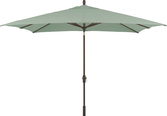 Seaport 8 x 10 Rectangle Seafoam Outdoor Umbrella