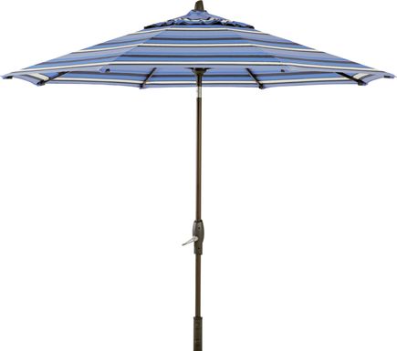 Seaport 9' Octagon Blue Outdoor Umbrella