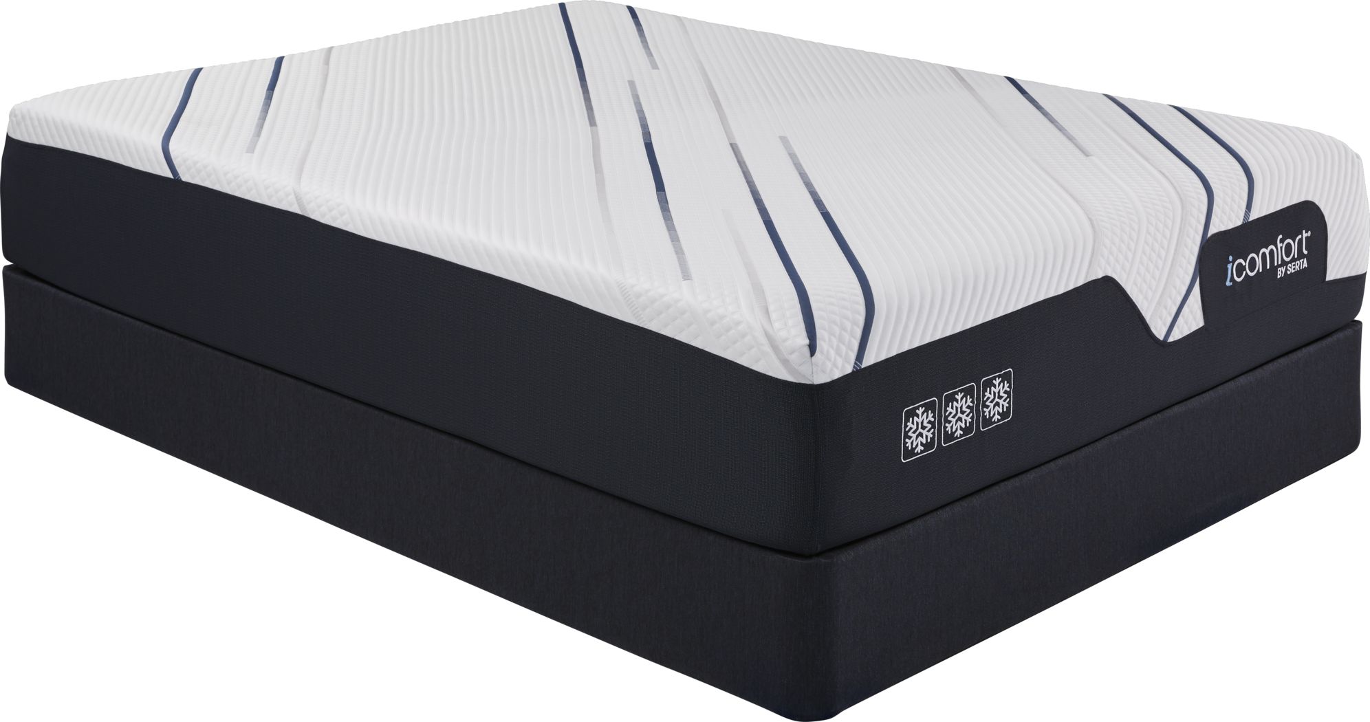 Serta CF3000 PS Low Profile Queen Mattress Set Rooms To Go