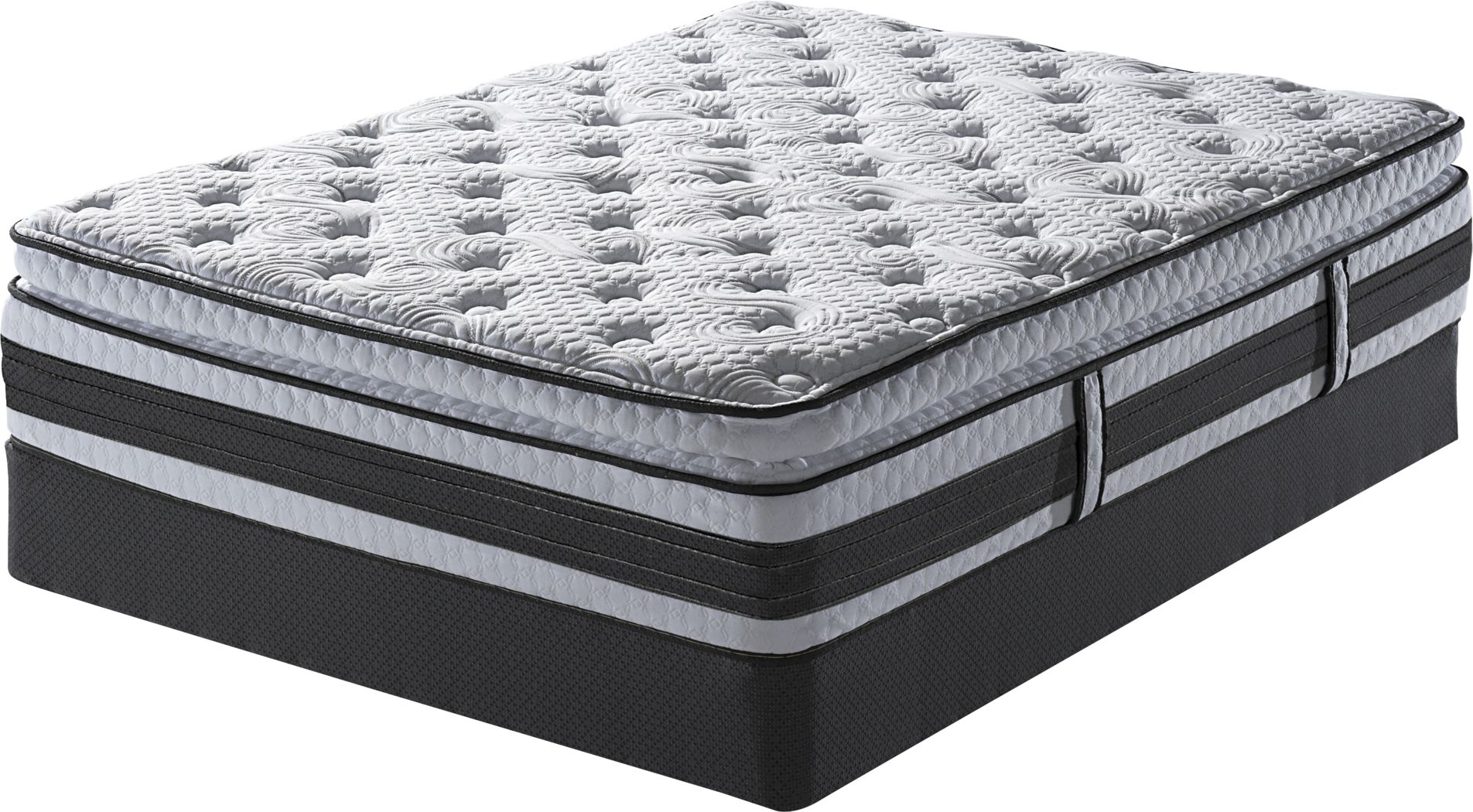 serta iseries applause ii plush queen mattress set