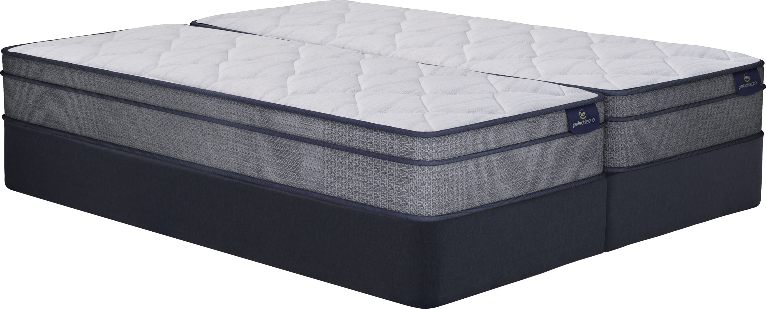 Serta Perfect Sleeper Camden Lake Split King Mattress Set Rooms To Go
