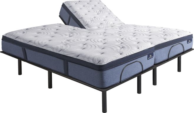 Serta Perfect Sleeper Mila Split King Mattress with RTG Sleep 2000 Adjustable Base
