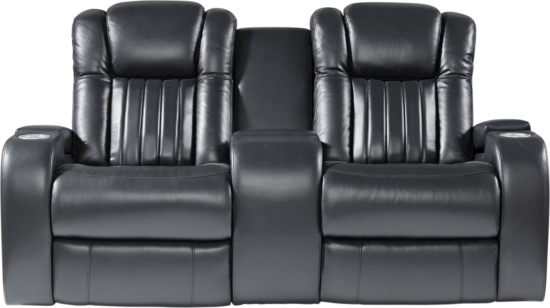 servillo platinum leather power reclining sofa