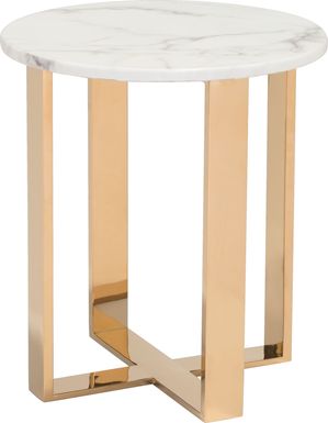 Shenley Trace White End Table