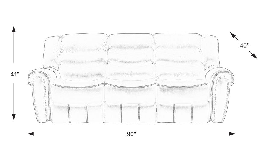 Sky Ridge Mahogany Leather Reclining Sofa Rooms To Go