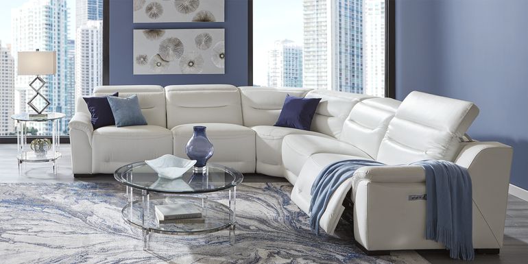 White Leather Sectional Sofas, White Leather Sectionals