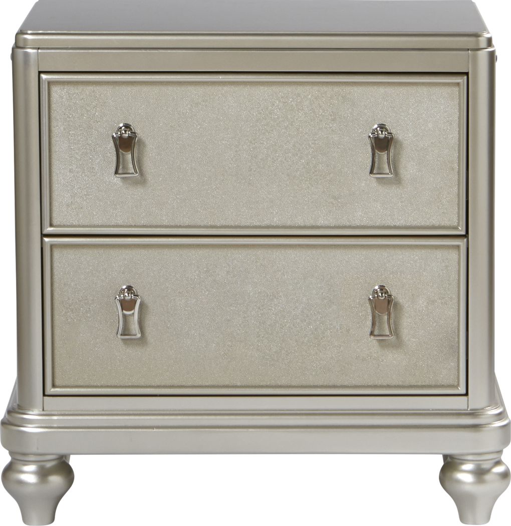 Sofia Vergara Paris Silver Nightstand Rooms To Go