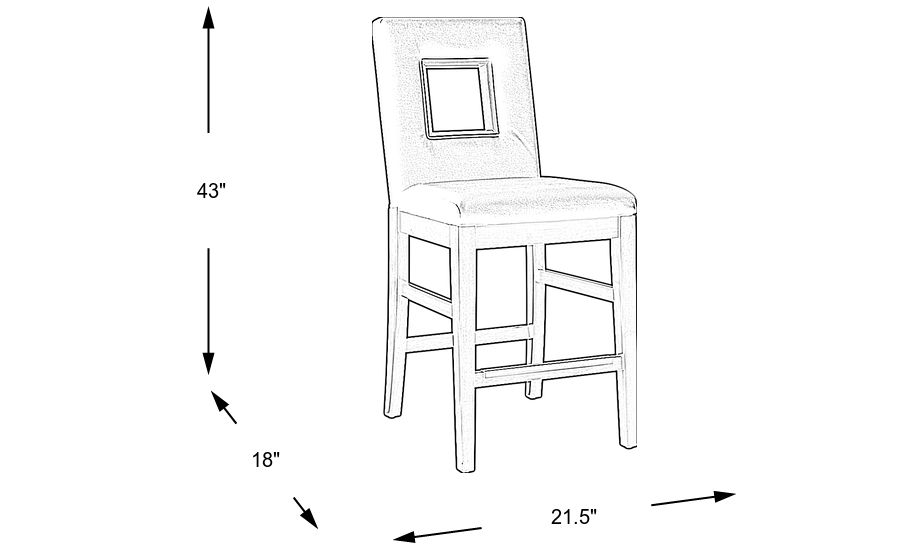 Sofia Vergara Savona Ivory Upholstered Counter Height Stool Rooms To Go
