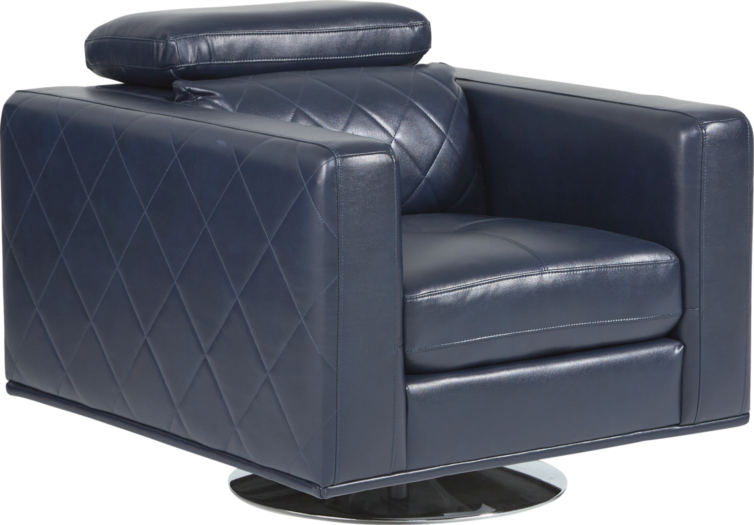 Sofia Vergara Via Sorrento Navy Swivel Chair Rooms To Go