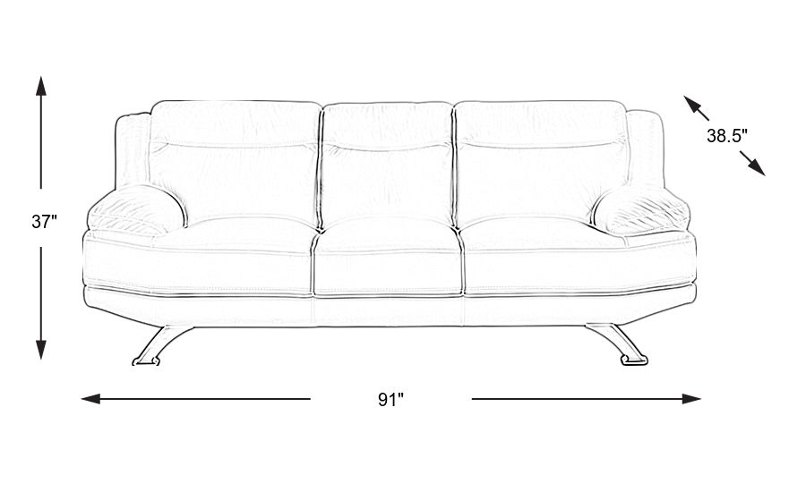 Sofia Vergara Zamora White Leather Sofa Rooms To Go