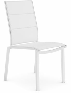 Solana White Outdoor Side Chair
