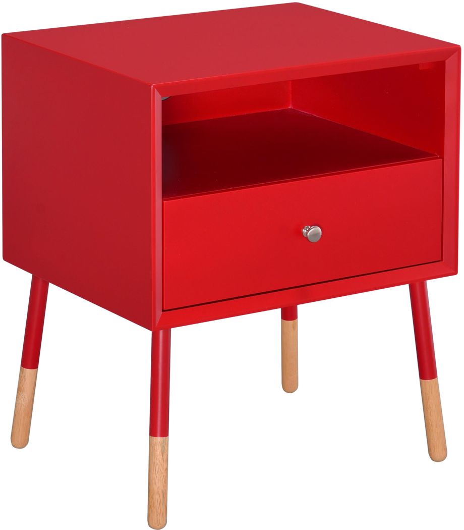 Sonria Red Accent Table Rooms To Go