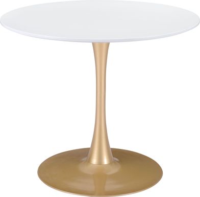 Sosie Gold Round Dining Table