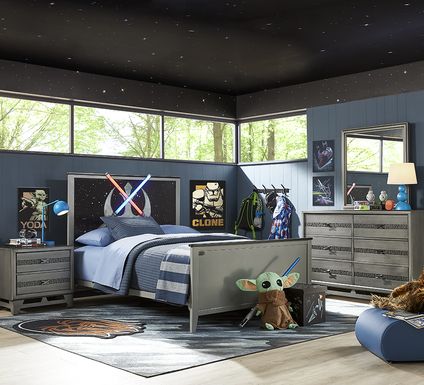 Star Wars Carbonite Gray 5 Pc Twin Bedroom
