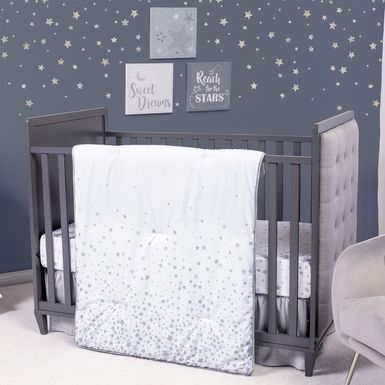 Starry Slumbers Gray 3 Pc Baby Bedding Set