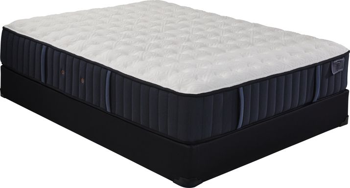 Stearns and Foster Hurston Firm Low Profile King Mattress Set